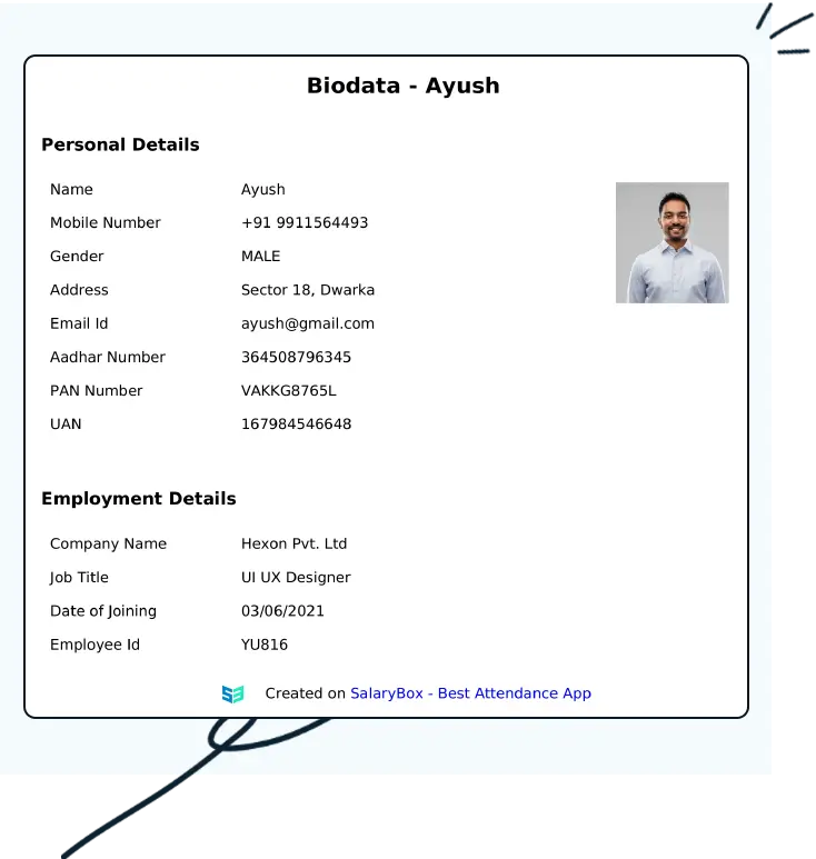 Employee biodata