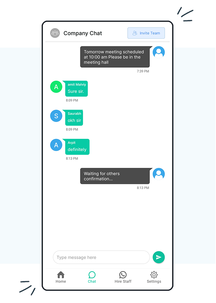 Company chat