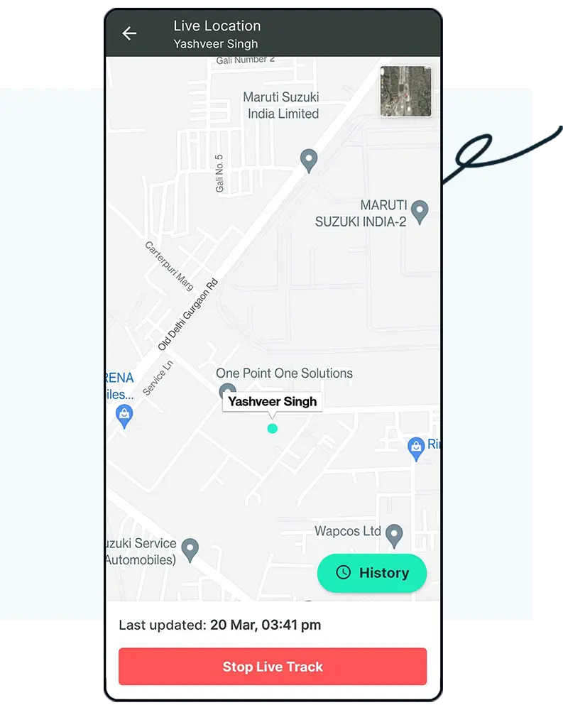 Employee location tracker