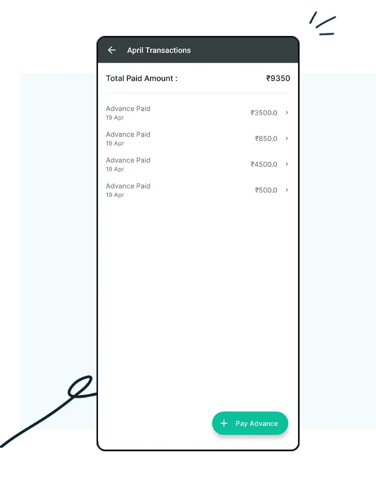 Pay advance