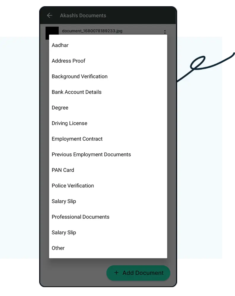 Employee documents
